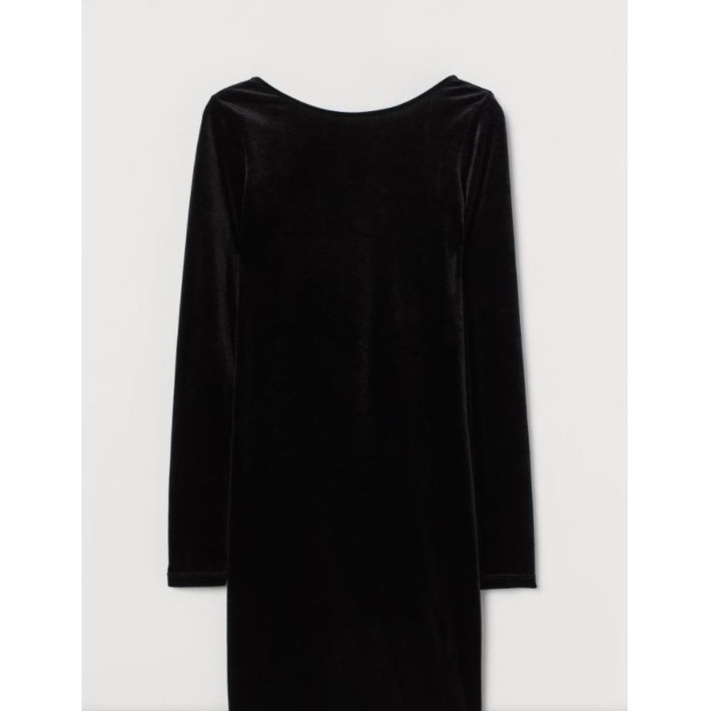 Pearl Strap Long Sleeve Dress